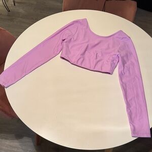 Manola Elegant Lavender Long Sleeve Blouse